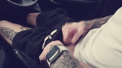 Horny Car Wank In Carpark