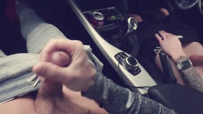 Horny Car Wank In Carpark