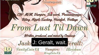 Geralt and Jaskier get off in an alley