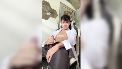 I can't resist getting horny after long day from school