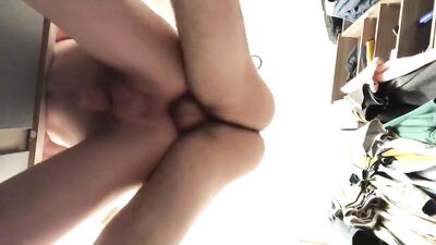 Closet Fuck - Fucking the Precum Out of Him