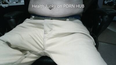 Cum Through Jeans Hands Free. Lots of Precum