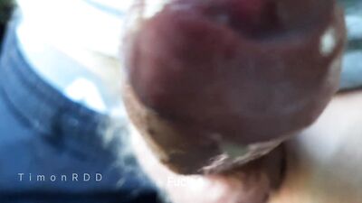 The guy fucks watermelon hard with a big hairy dick