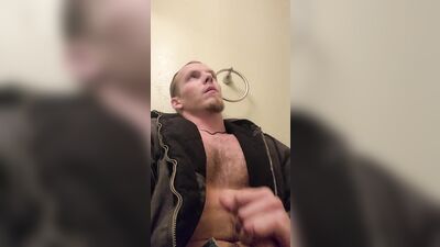 Sexy guy moaning while pleasing himself