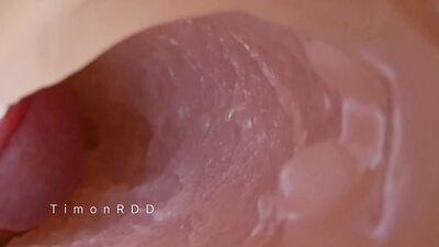The guy found a way to find out what happens inside the anus during sex