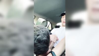 Daniel suck’s Jack cock in car outdoor