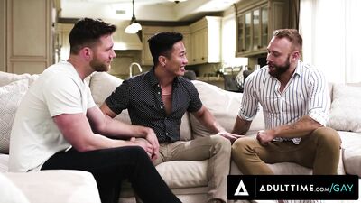 HETEROFLEXIBLE - Cuckold Guy Watches Hungry Top Boyfriend Brogan Hard Fuck Coworker Jkab Ethan Dale