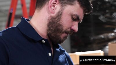 Hunk Co-Worked Caught n' Fucked By Hairy Jock - Vander Pulaski, Alpha Wolfe - RagingStallion