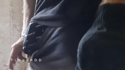 A builder decided to drain excess sperm while smoking