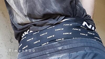 A builder decided to drain excess sperm while smoking