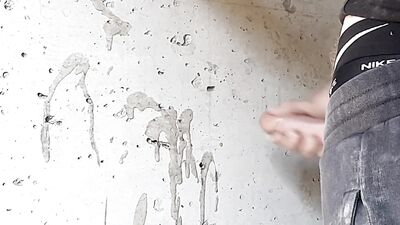 A builder decided to drain excess sperm while smoking