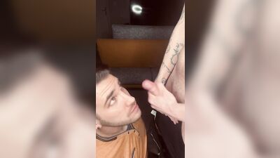 Adri fills me up with juice after a good suck as he loves them