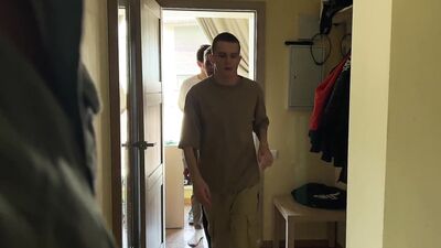 two guys were fucked by 2 guys while they were playing and cumming in assholes