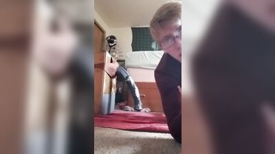 Sissyboy takes massive horsecock