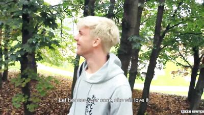 BigStr - He Walks Around The Campus When He Gets Attracted To A Blonde Twink On His Way Home