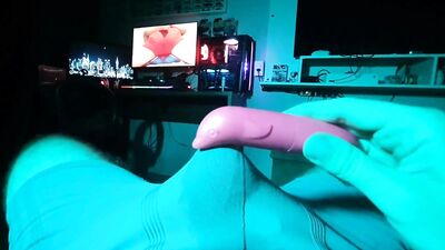 3 vibrators at the same time, cumming in underwear, solo male