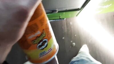 The guy after work in the office fucks an artificial vagina