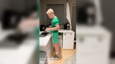 Twink bent over and pounded bareback