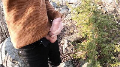 Johann Wood | Delicious cumload in the warm spring sun