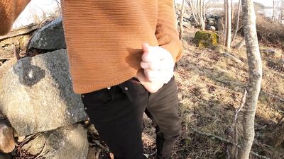 Johann Wood | Delicious cumload in the warm spring sun