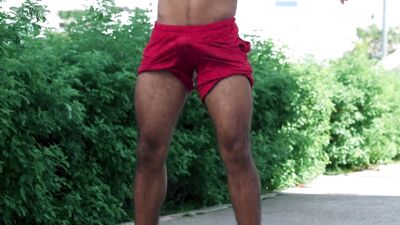 [WorldStudZ] Brazilian beefcake finished his workout milked and edged in an abandoned building