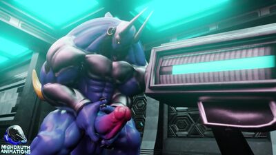 E-Zoid Finnter cock growth animation