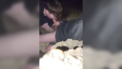 Big Cock Blowjob at the Beach