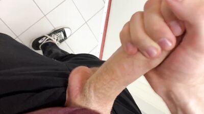 Hot boy Jerkin Off in Toilet at Gym (RISKY)/ Almost caught ! /Hunks /Cute