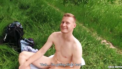 BigStr - Hot Dude Sunbathing Fully Naked In The Lake And A Stranger Offers Him Money For His Dick