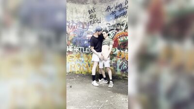 Big Brother Gives Little Brother Blowjob in the Forest