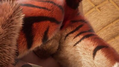 Big Tiger Cums Inside Twink Boy w/ Creampie (Furry Gay Sex) | Wild Life Furries