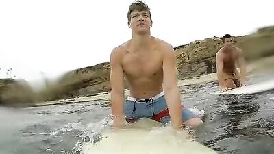 Surfin USA - A Birthday Bash with Dillan & Shaws First Time Bareback