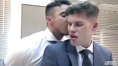 Office Sex Scandal: Suited Up for Intense Gay Blowjobs and More!