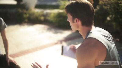 Coachs Personal Blowjob - Kyle Ross and Luke Wilder, Two Cute Jocks Share a Steamy Encounter