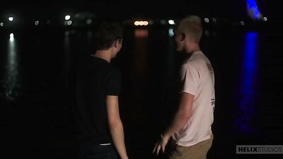 Beach Bonfire Boys: Helixs Hottest Models Heat Up the Night