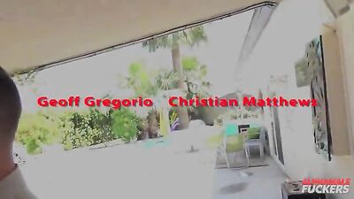 Gay Porn Stars Christian Matthews and Geoff Gregorio Heat up the Bedroom Action!