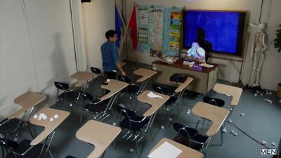 Smutty Professor Exposes His Johnson In Classroom!