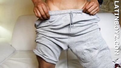 Young Latino Stroke Solo - A Sexy Columbian With a Beautiful Ass!