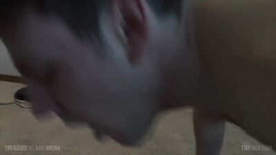 Submissive Bitch Moans as Dominant Masters Tease and Fuck Her Raw