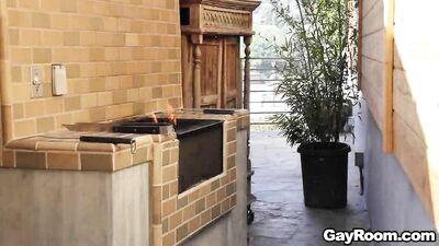 Male Alphas Barbecue Feast with a Big Cock!
