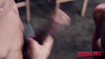 Rough and Tattooed Brazilian Dominates with His Massive Cock