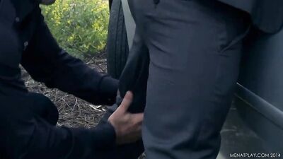 Gay Cop Gets Blowjob for Amnesty: Edu Boxer, Gabriel Vanderloo