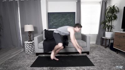 Gay Porn Yoga Star Students Meet a Tatted Hunk in the Spinning Wheel of Pleasure - Dante Cole and Will Braun