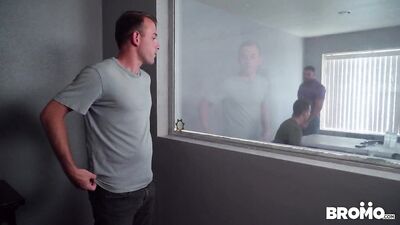 Hard Cop Interrogation: Parker Banks, Ricky Larkin and Ryan Kroger Get Fisted by the Bad Boy