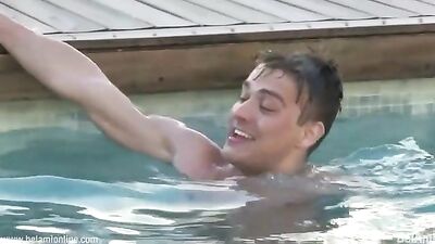 Sipping Cocktails by the Pool while Watching your Boyfriend Get Banged Outside