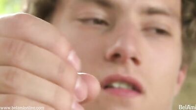 Young Straight Men Compete in Jigging Contest with Bareback Sexual Encounters at Bel Amis Studios!