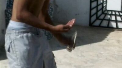 Arabian Circumcised Delight: Bronzing and Blowjobs on the Hotel Rooftop