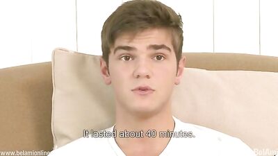 Young Gay Czech Model Clive Thorp Needs Help with His Daily Jack-Off Sessions!