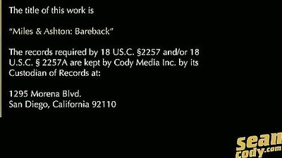 Unzipped American studs: Miles and Ashtons bareback romp in the sack