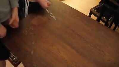 Longest Cumshot Competition - Two Straight Buddies Battle It Out!